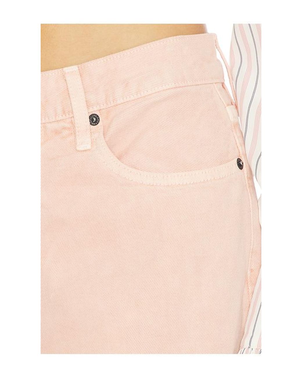 SLVRLAKE Denim Pink Mica Wide Leg Jeans
