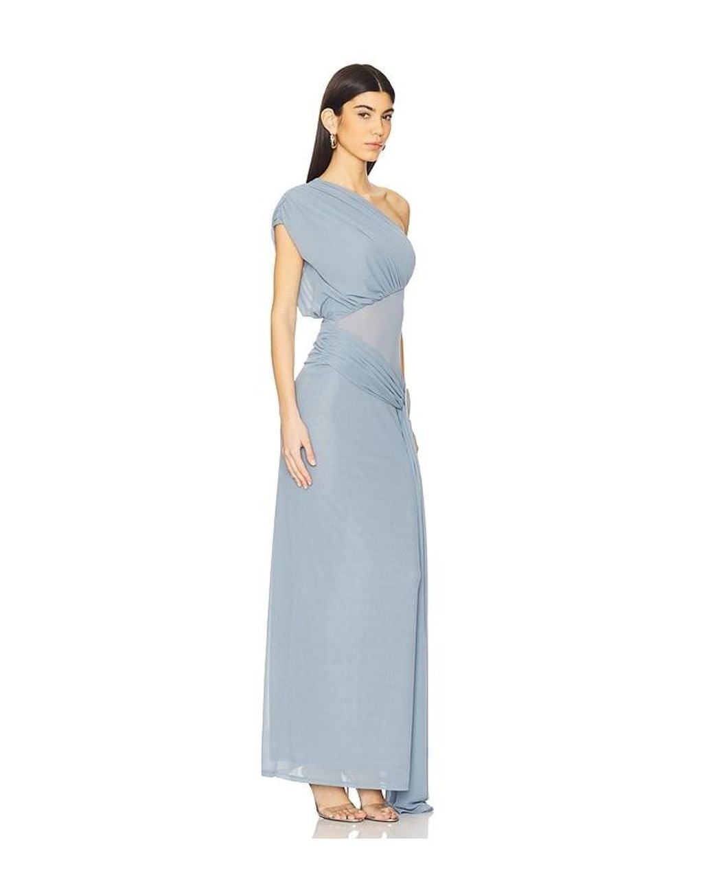 Lovers + Friends Blue Lea Gown