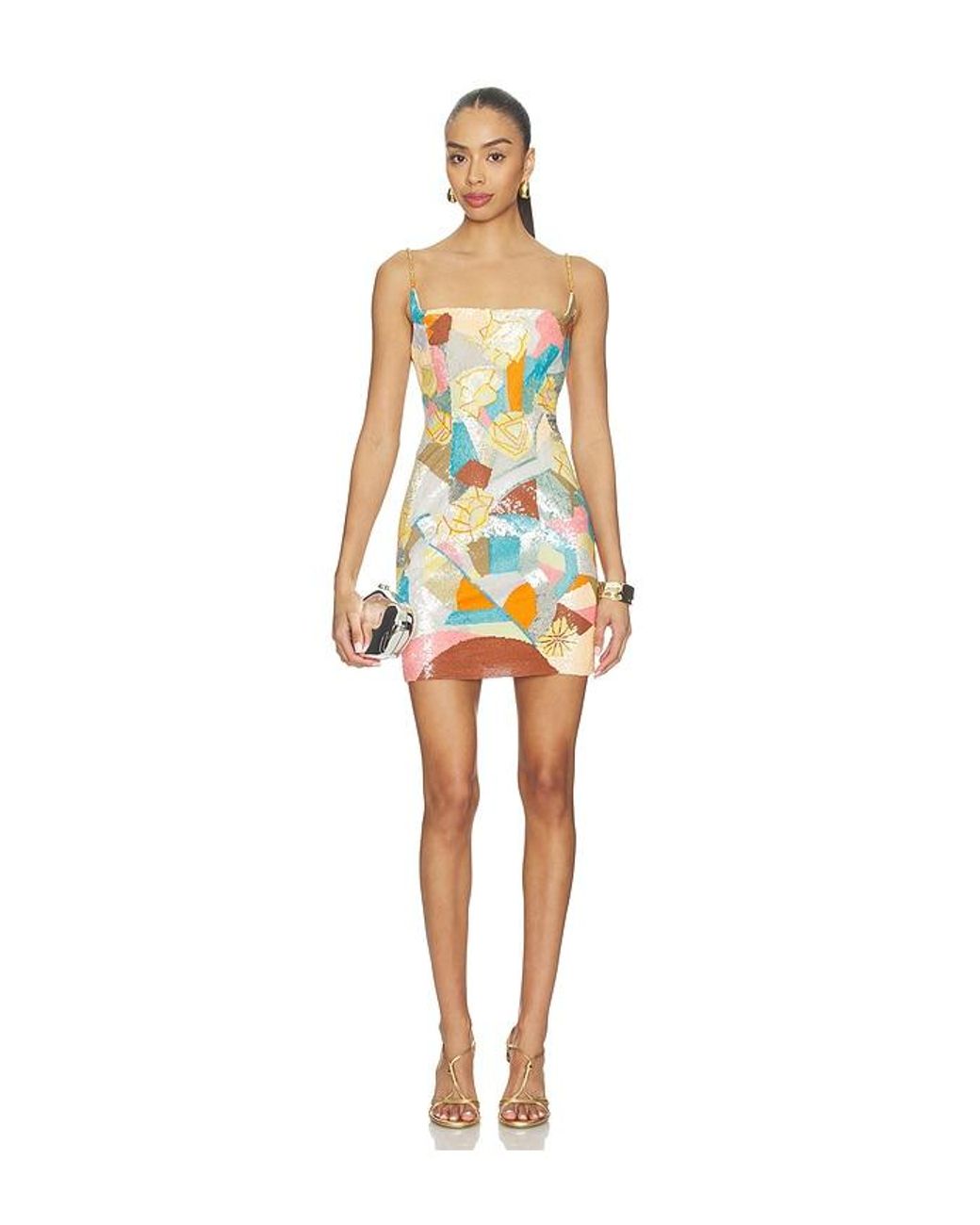 La Fuori Multicolor Mini Dress