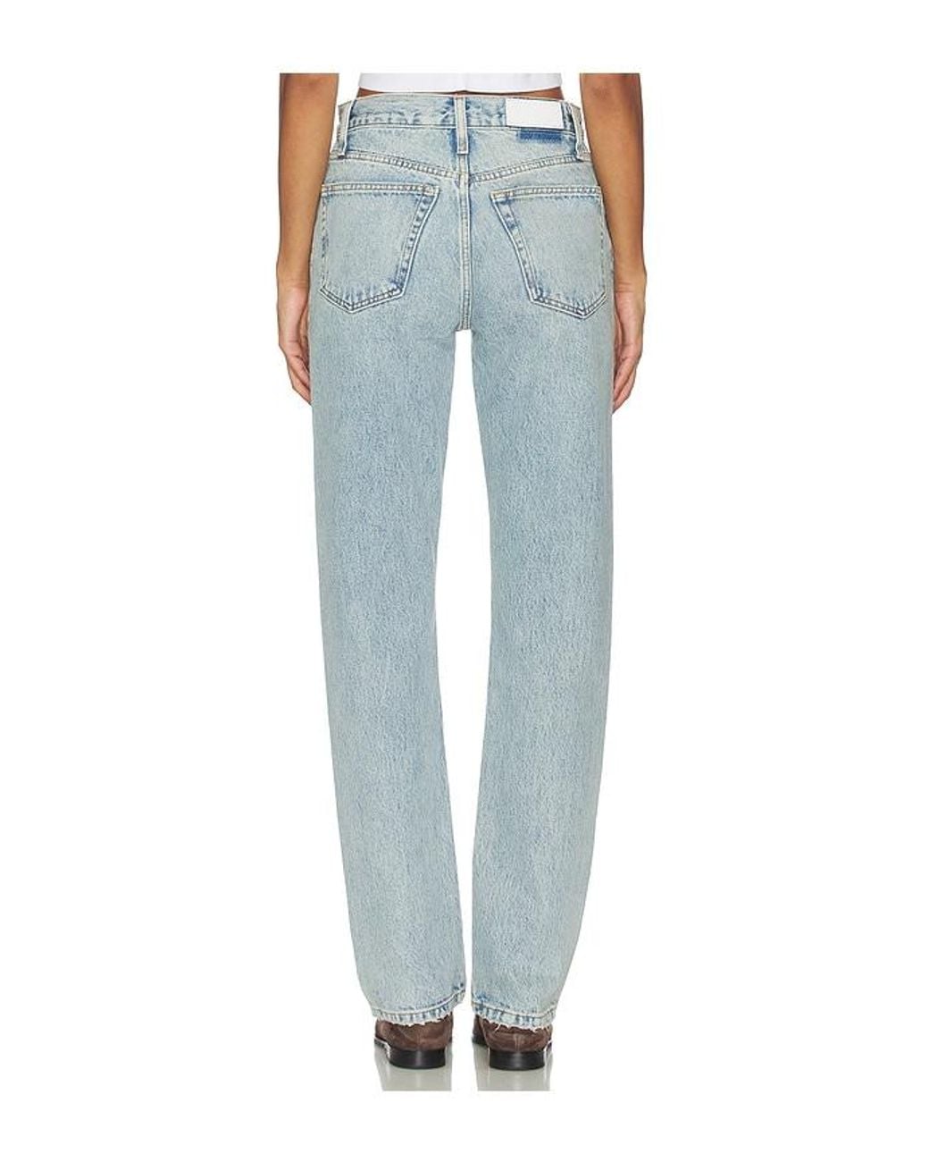 Re/done Blue Blondie Straight Jeans