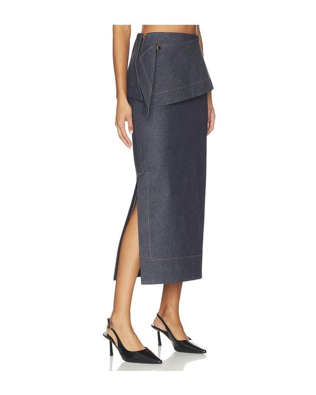 Amir Taghi Blue Eloise Skirt