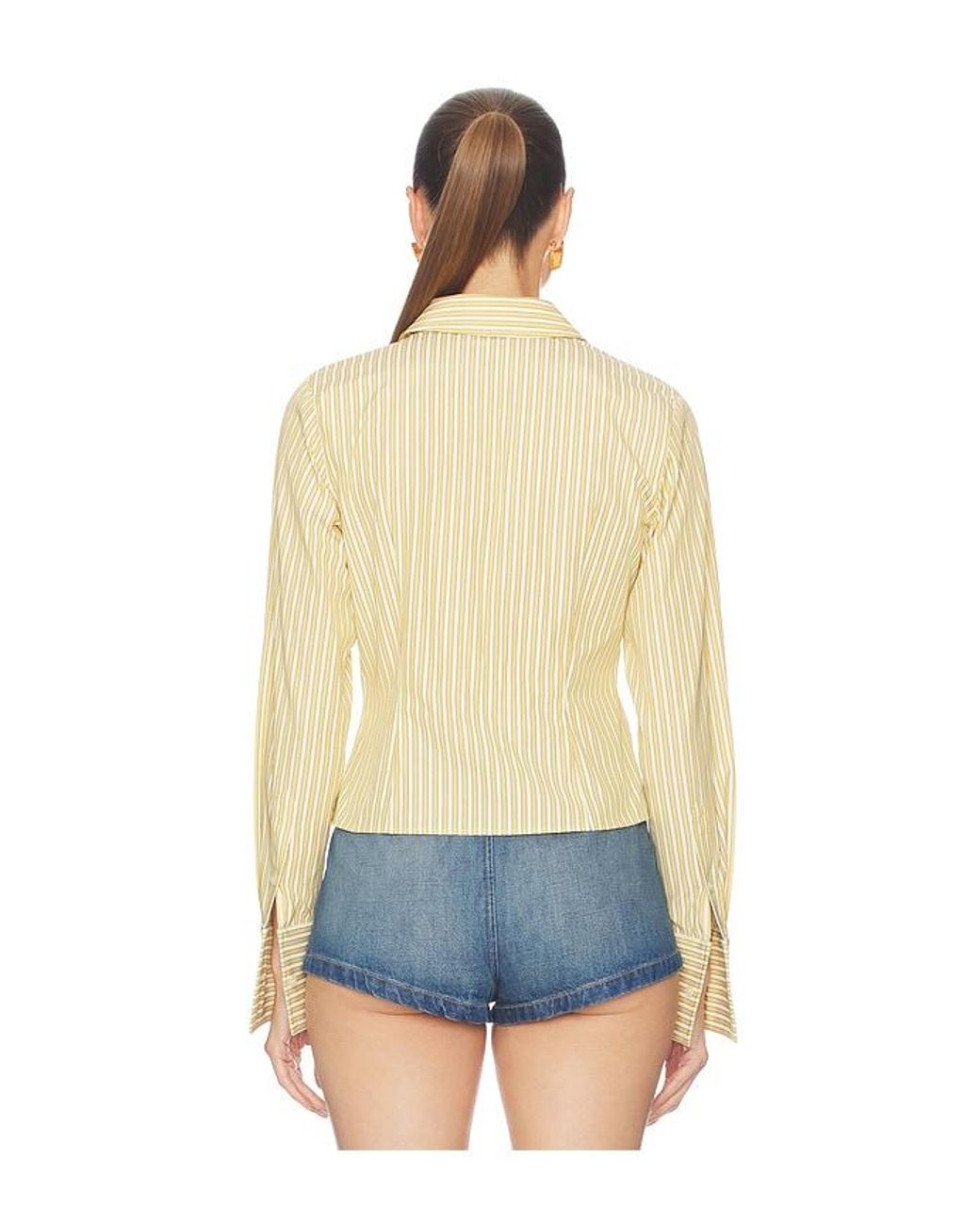 Helsa Blue Stripe Poplin Fitted Shirt