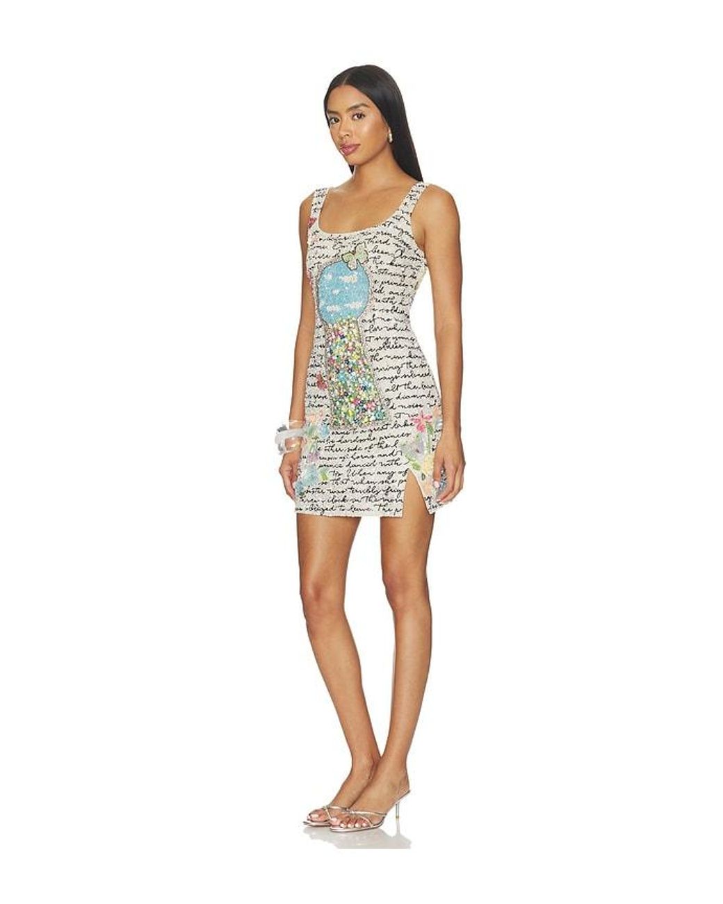 La Fuori Multicolor Aurete Enchanted Garden Mini Dress