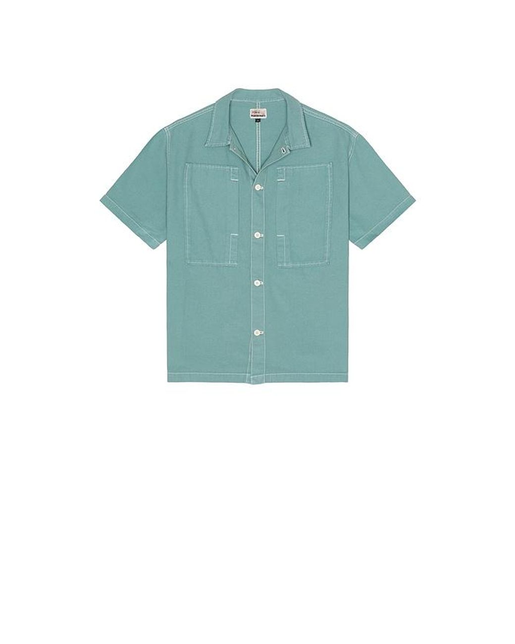 Stan Ray Blue Short Sleeve Painter Shirt for men