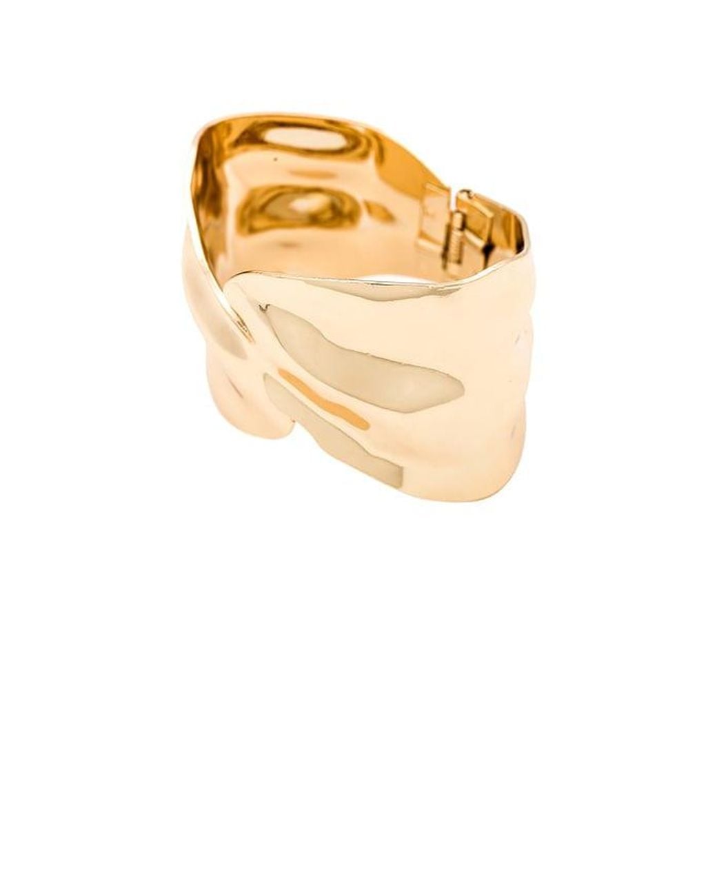 Ettika Metallic Abstract Textured Cuff Bracelet