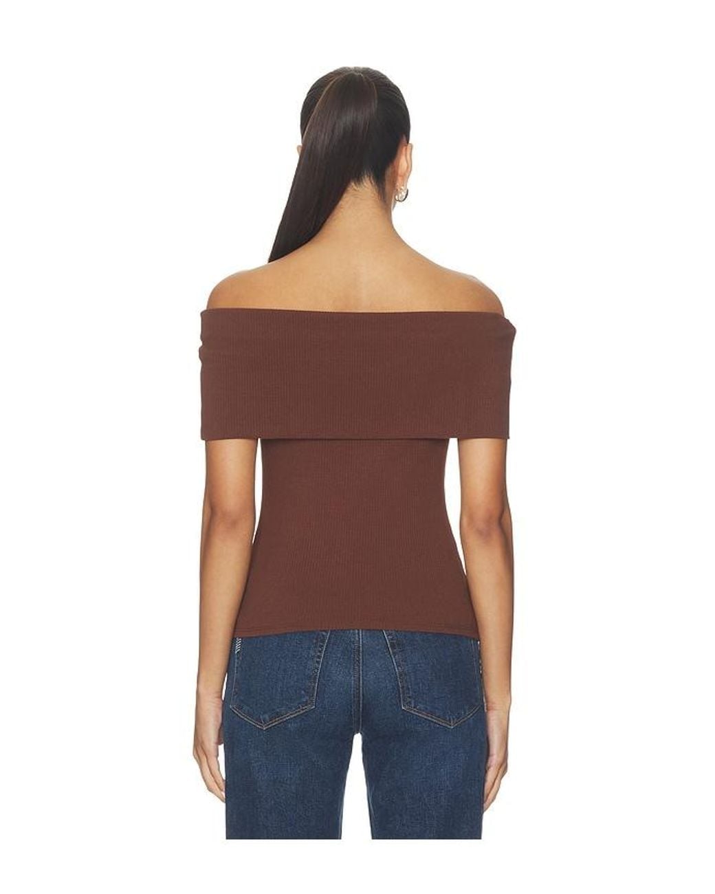 PAIGE Blue Rosarita Top
