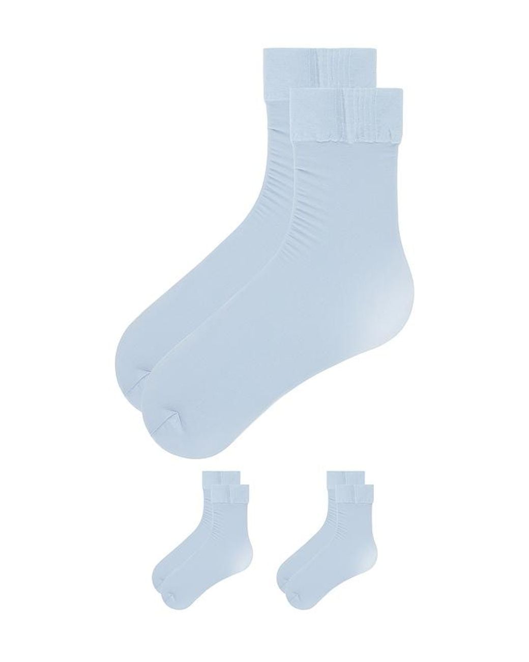 For Love & Lemons Blue Sheer Knee High Tights