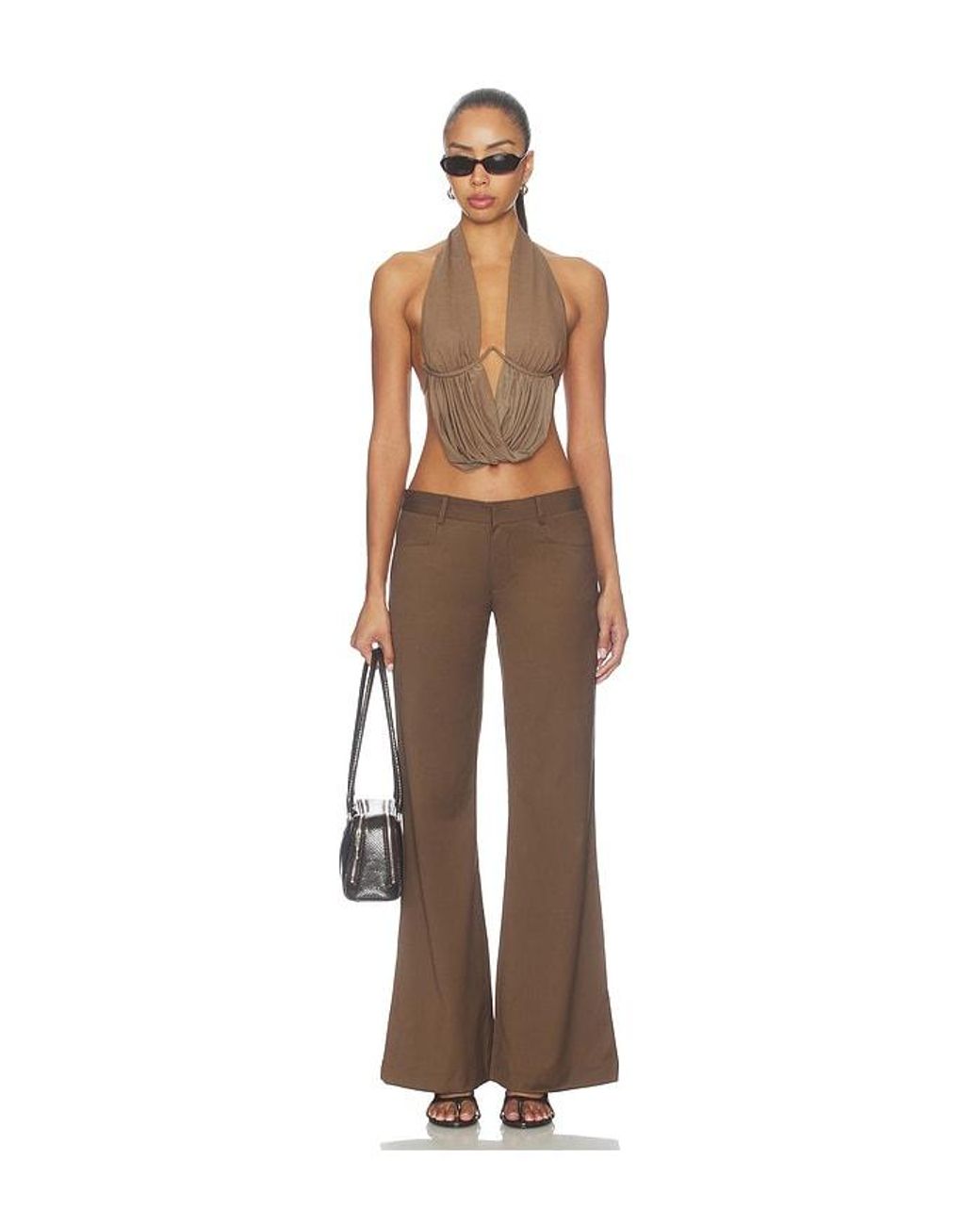 MOTHER OF ALL Brown Ada Tailored Pant
