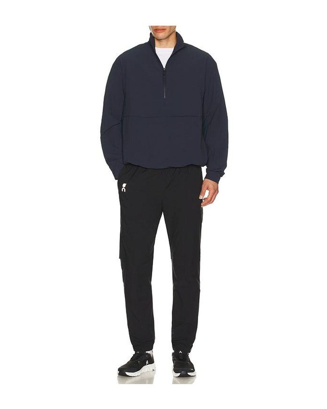 On Shoes Blue Courtside 1/2 Zip Eaze Sweatshirt for men