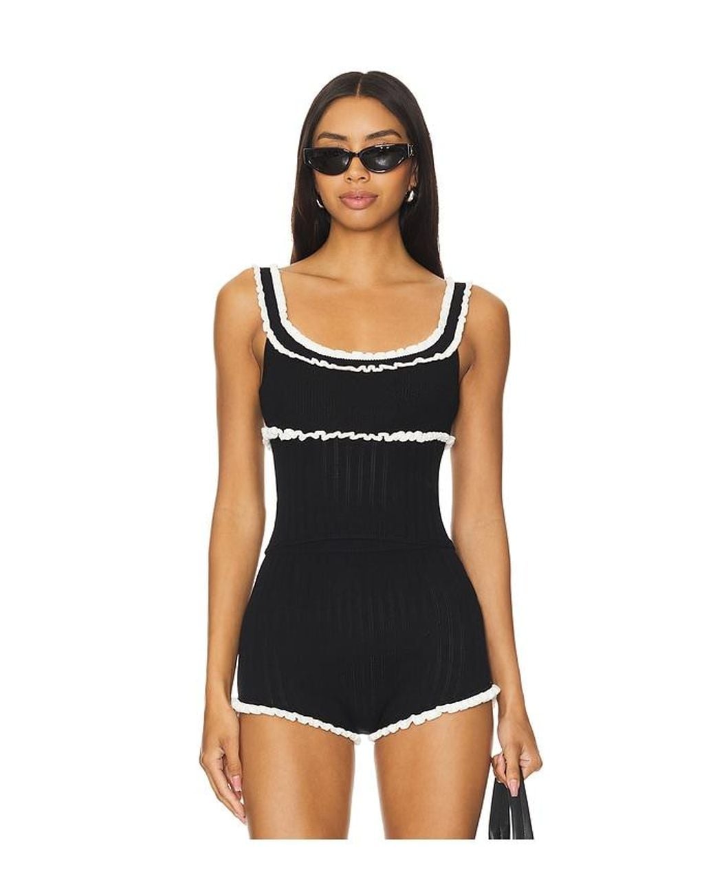 MAJORELLE Black Brielle Tank
