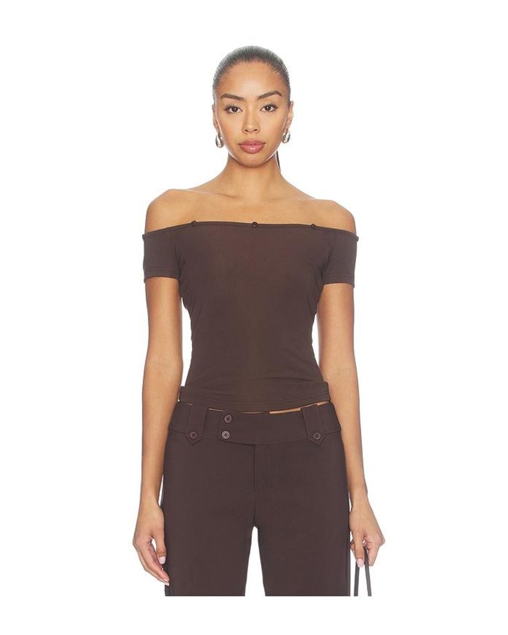 I.AM.GIA Brown Lora Top