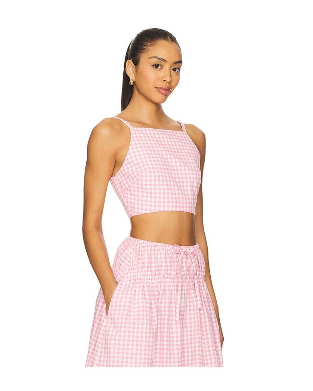 Lovers + Friends Pink Aimee Crop Top