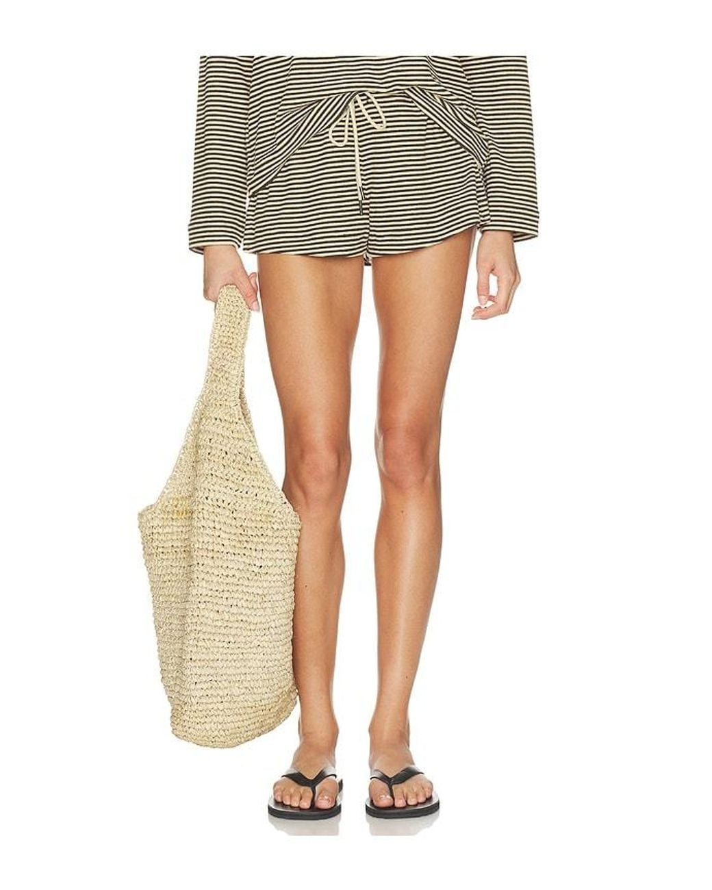 The Upside Gray Santos Lucie Drawstring Short
