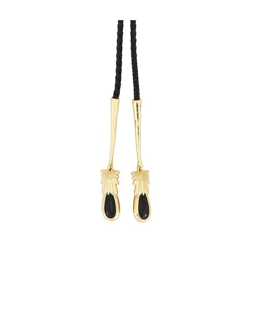petit moments Black Dolly Bolo Tie Necklace