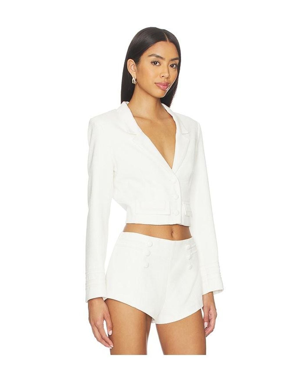 Amanda Uprichard White Courtney Jacket