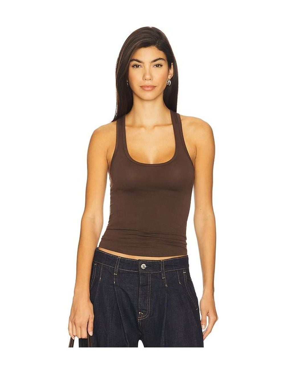 EB DENIM Black Lucy Racerback Tank Top