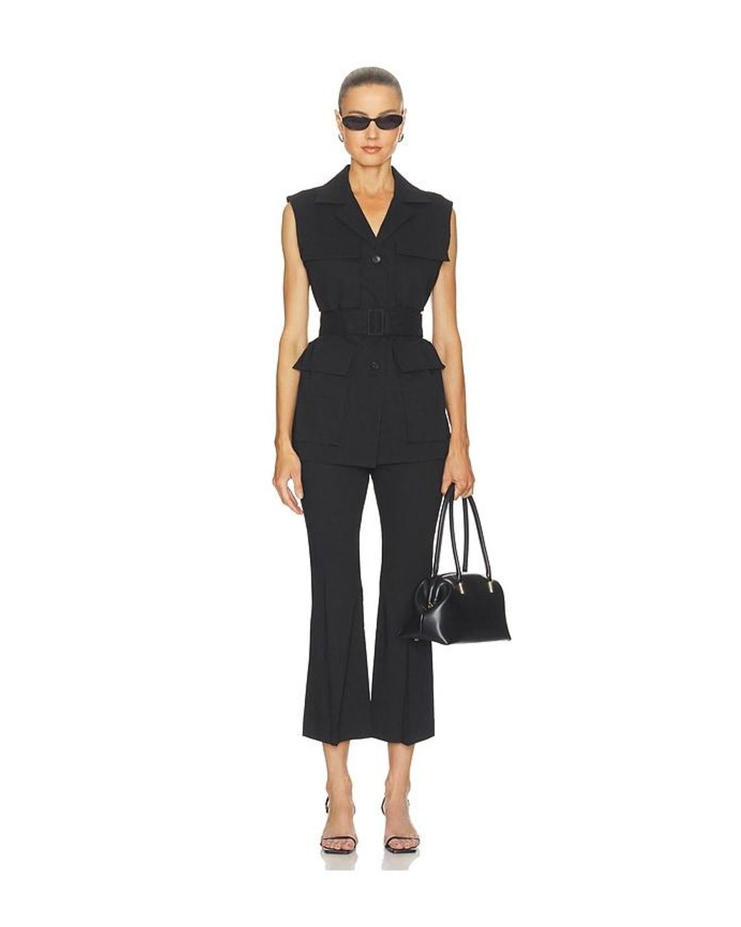 A.L.C. Black Cropped Sophie Pant