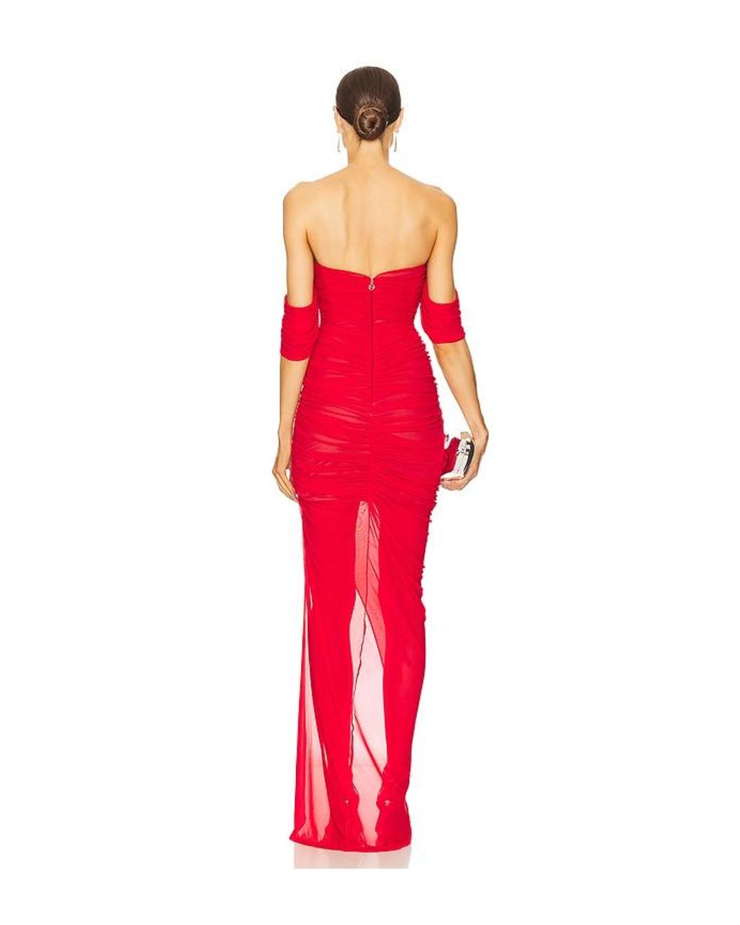 Nookie Red Dita Mesh Gown