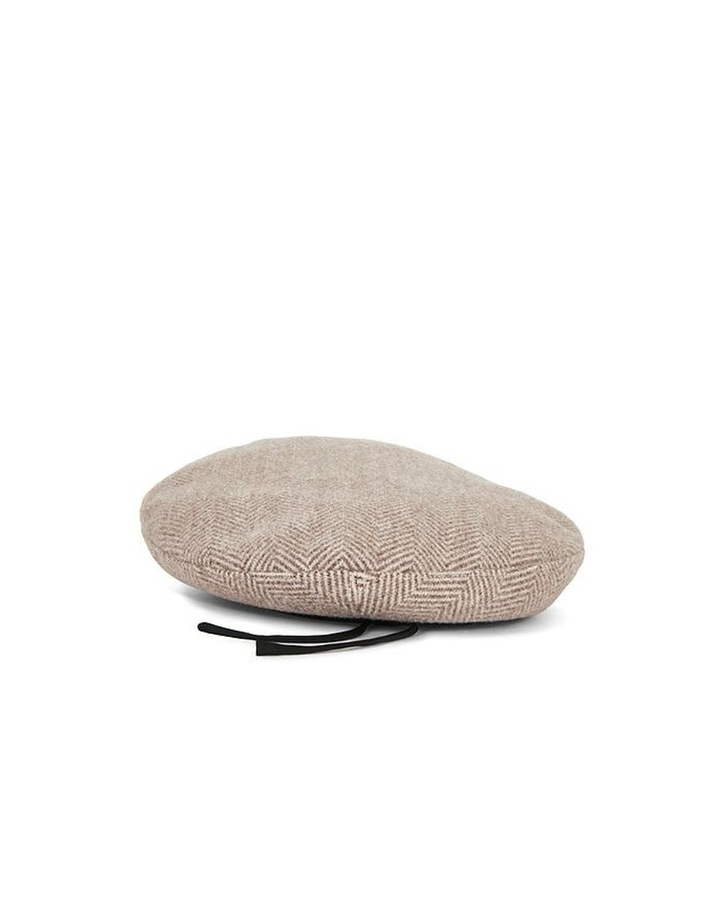 Naked Wardrobe Gray Suiting Chevron Beret