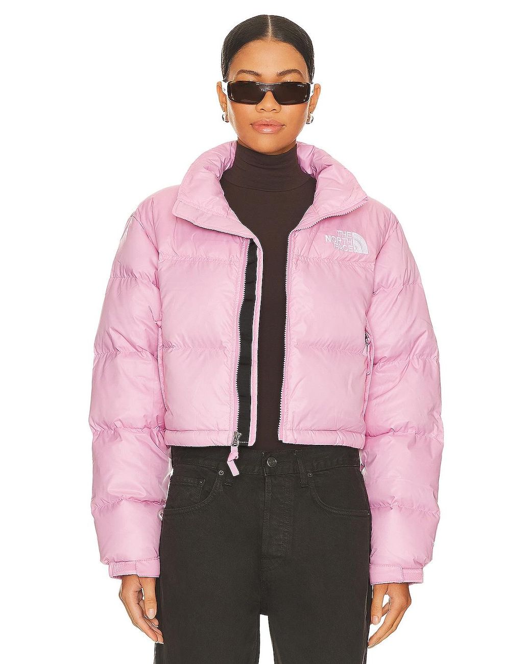 The North Face Nuptse Short Jacket in Pink Lyst