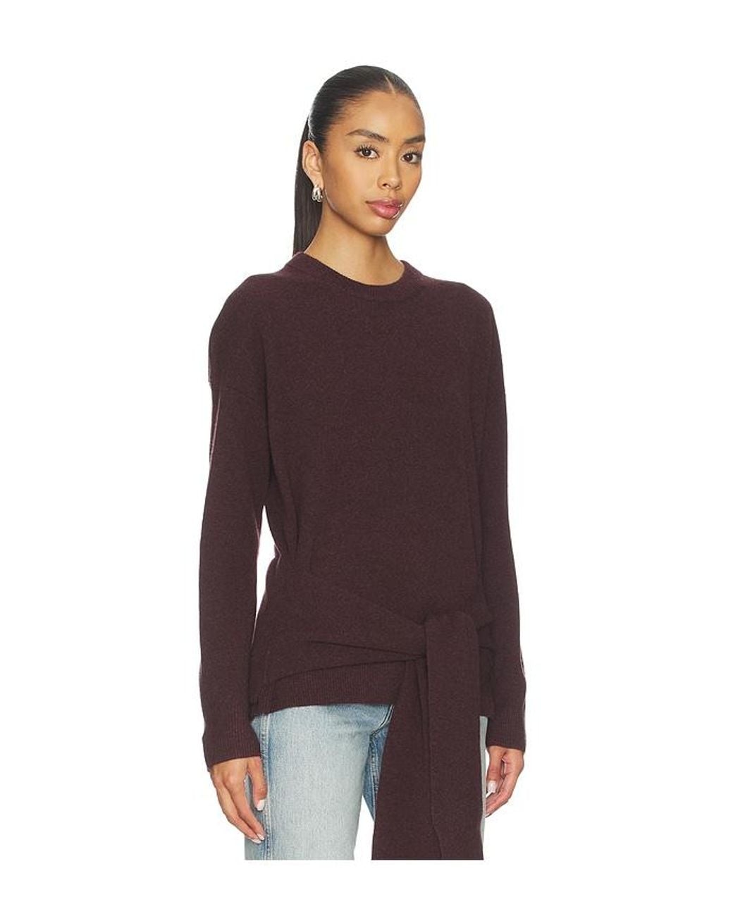 NAADAM Purple Premium Cashmino Crewneck Sweater