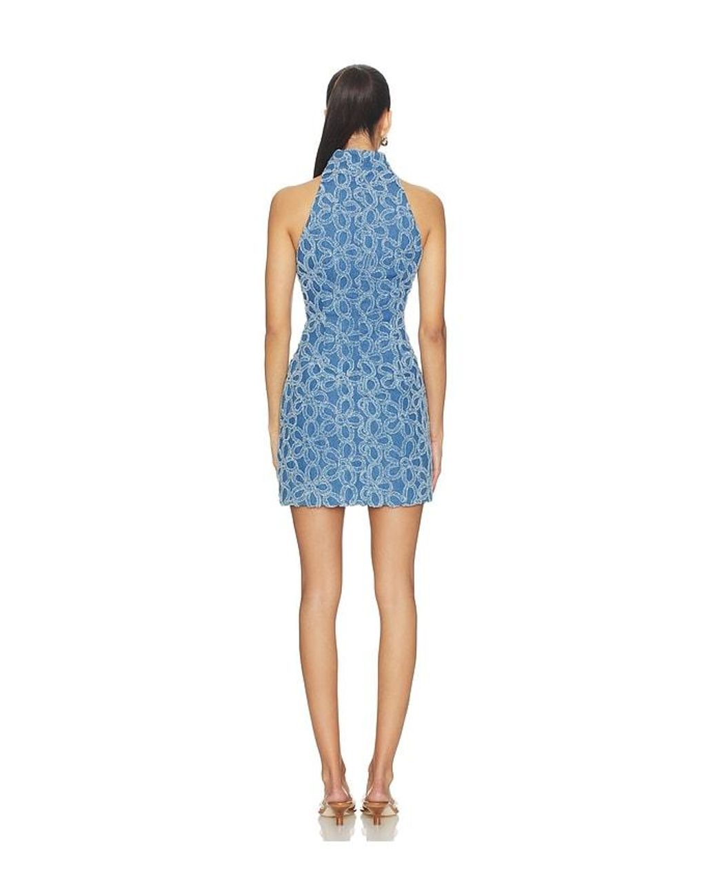 SAU LEE Blue Eva Denim Dress