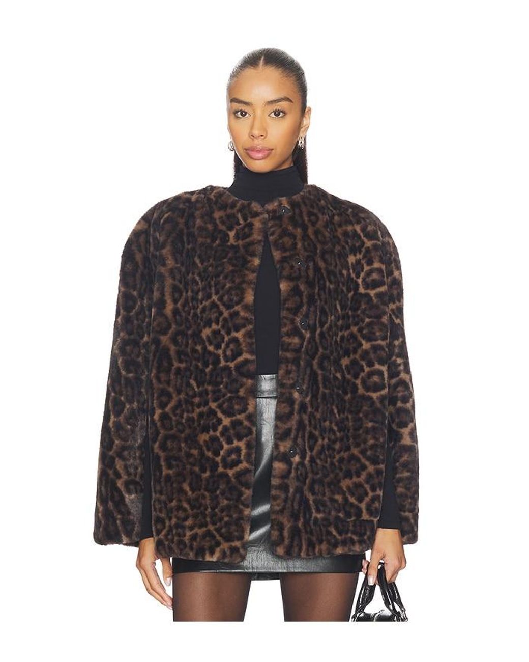 Apparis Black Sloane Leopard Cape
