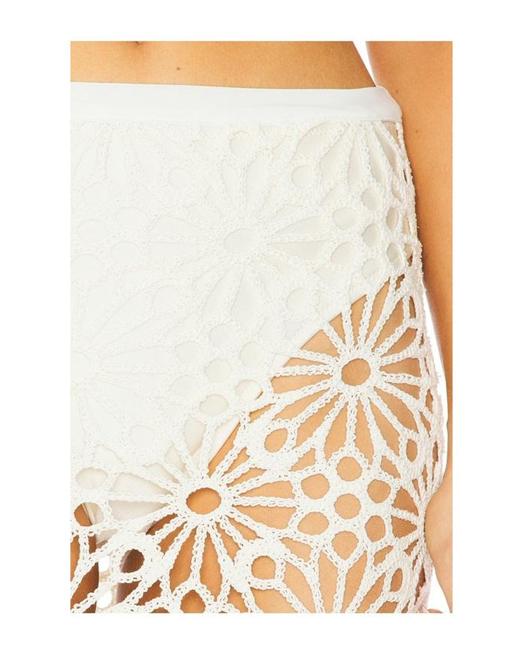 Norma Kamali White Obie Long Skirt