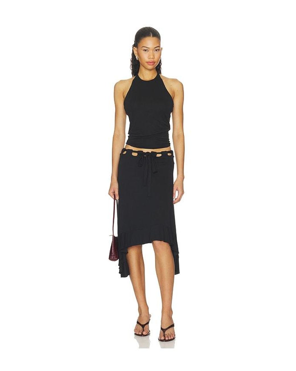 With Jean Black Carrie Skirt