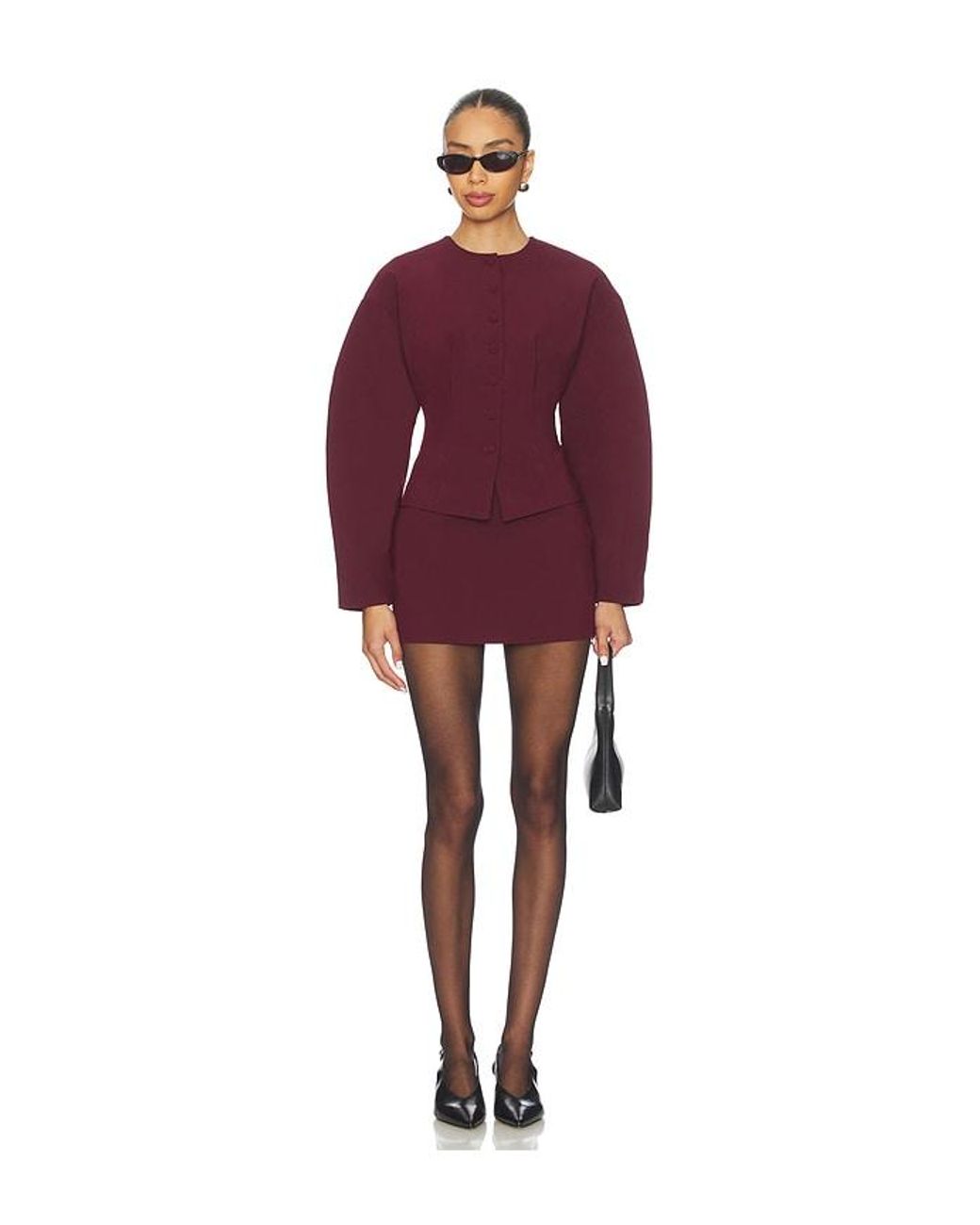 ALL THE WAYS Red Mamie Mini Skirt