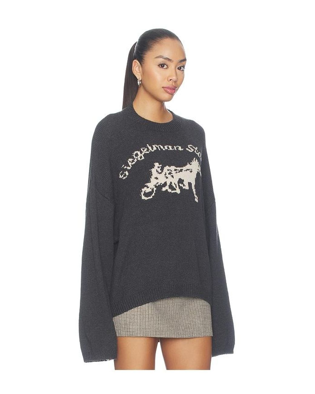 Siegelman Stable Blue Logo Knit Sweater
