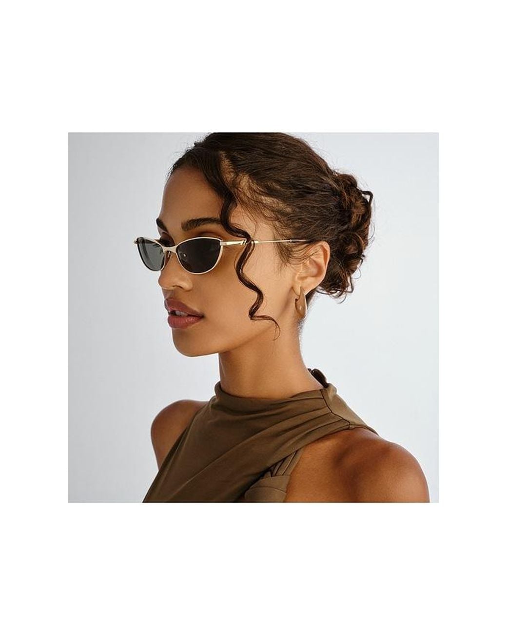 Le Specs Green Thorned Sunglasses