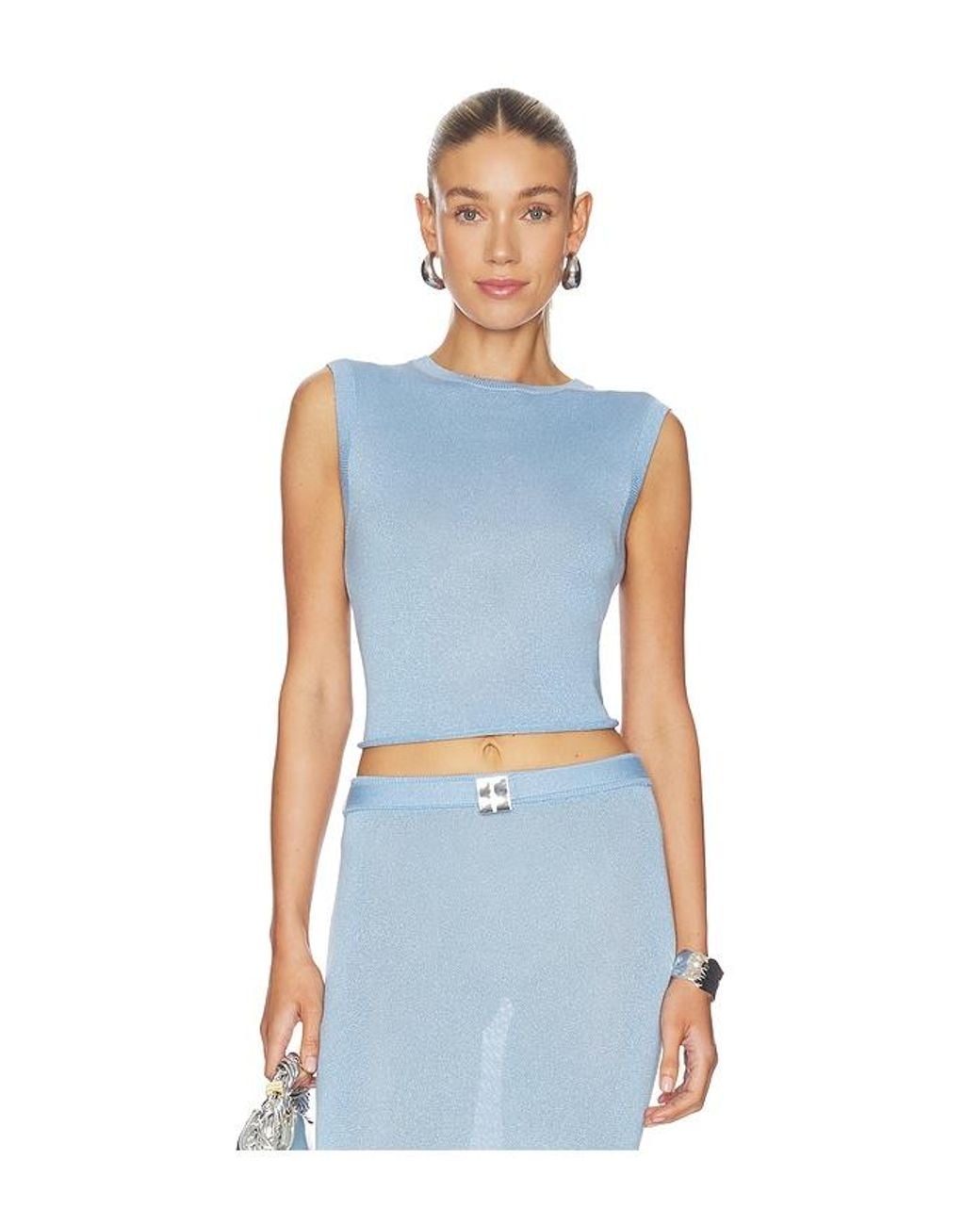 La Porte Blue Willa Knit Tank Top