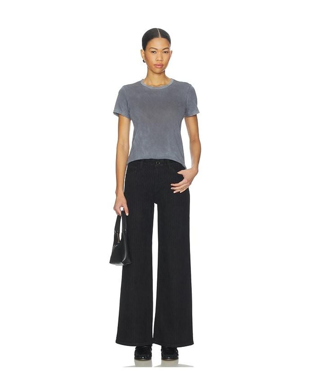 AG Jeans Black Saige Wide Jeans