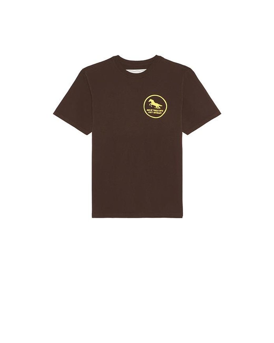 One Of These Days Brown Painted Horse Tshirt for men