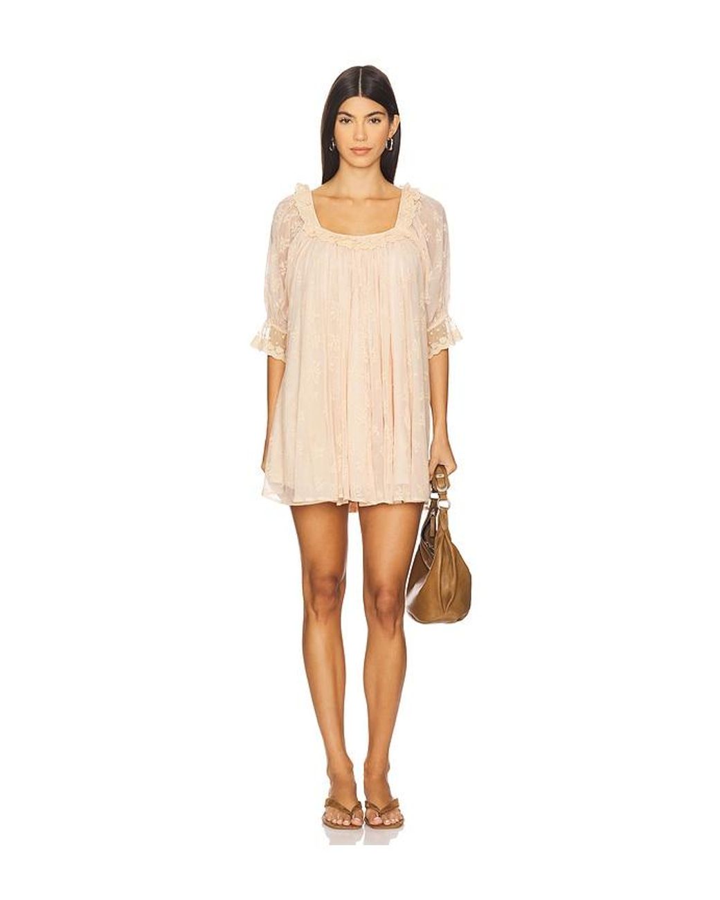 Tularosa Natural Gracie Mini Dress