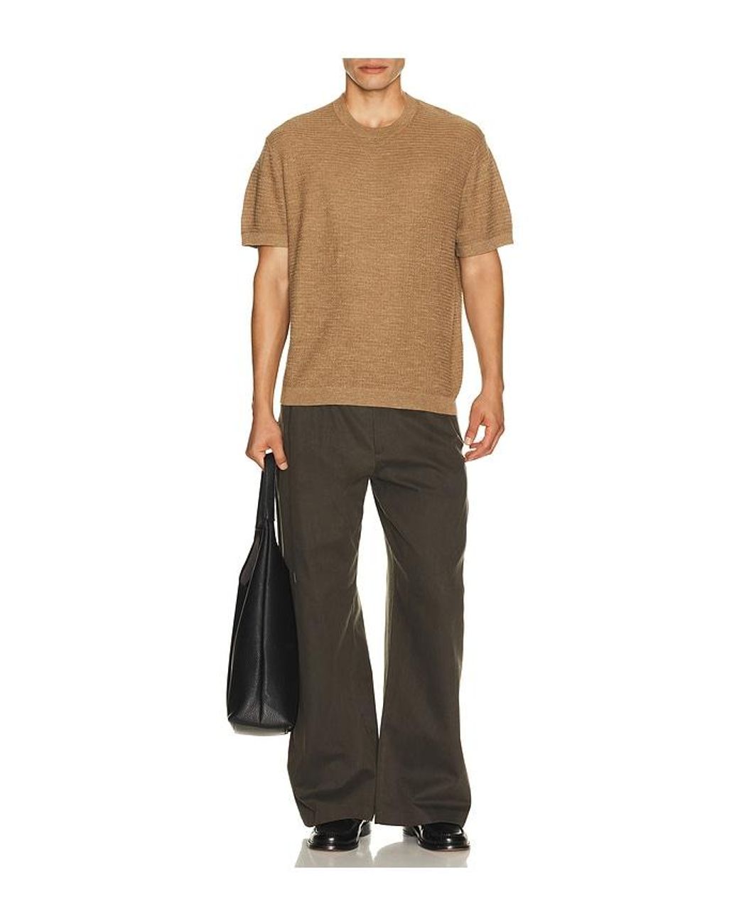 Theory Multicolor Kolben Pacific Linen Tee for men