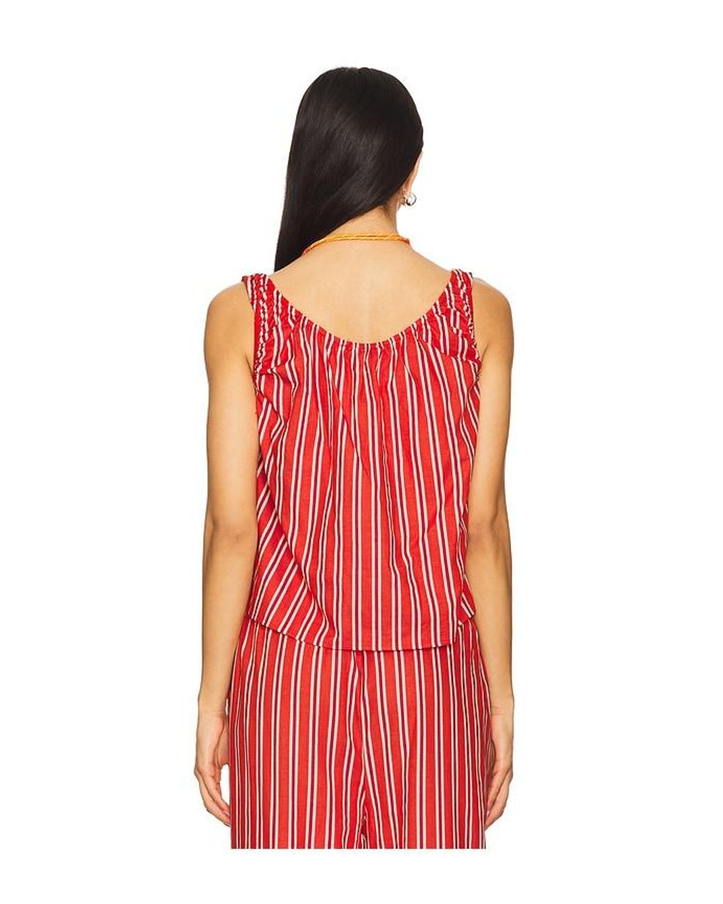 WeWoreWhat Red Scoop Neck Cami