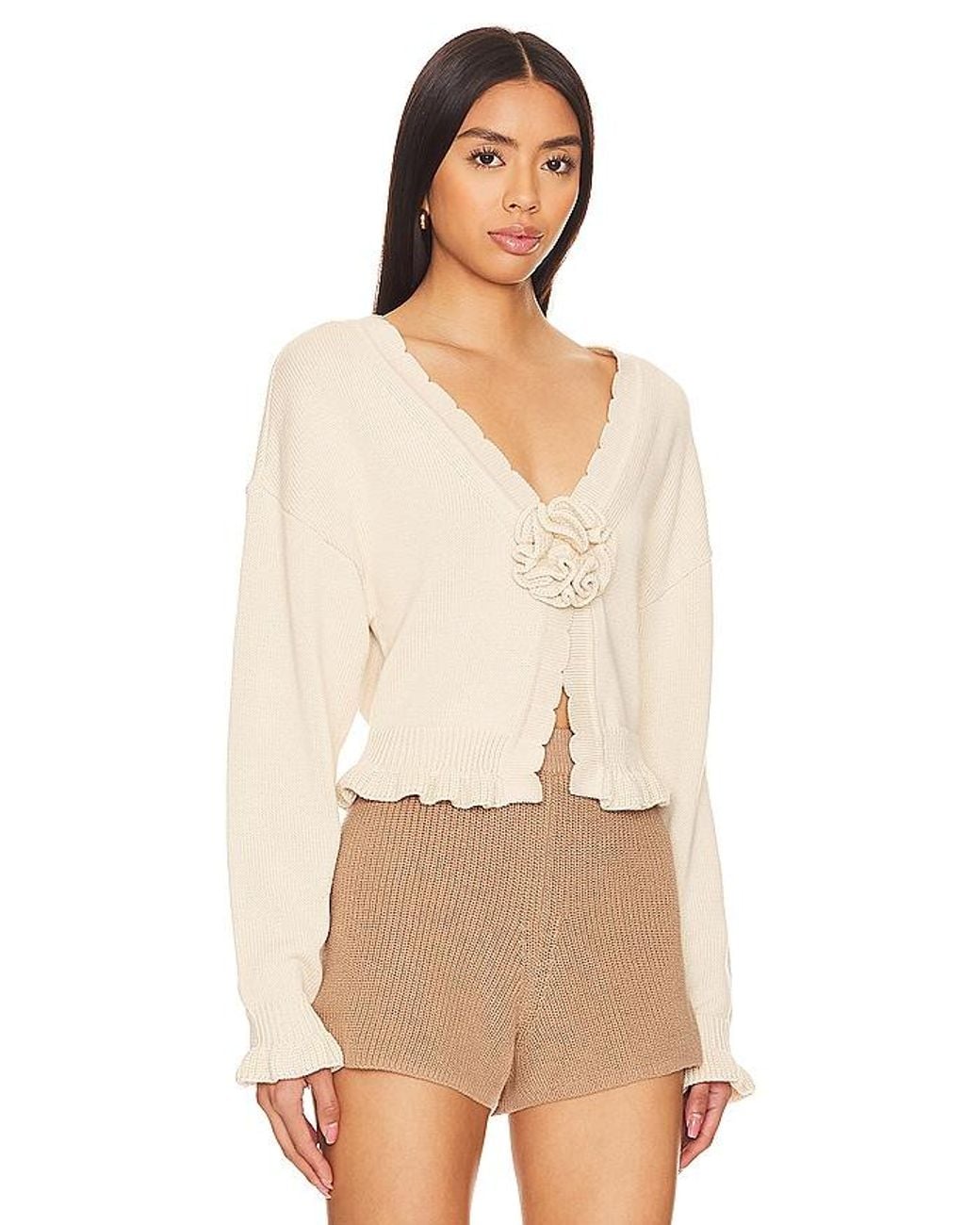 Tularosa Natural Jovien Rosette Cardigan