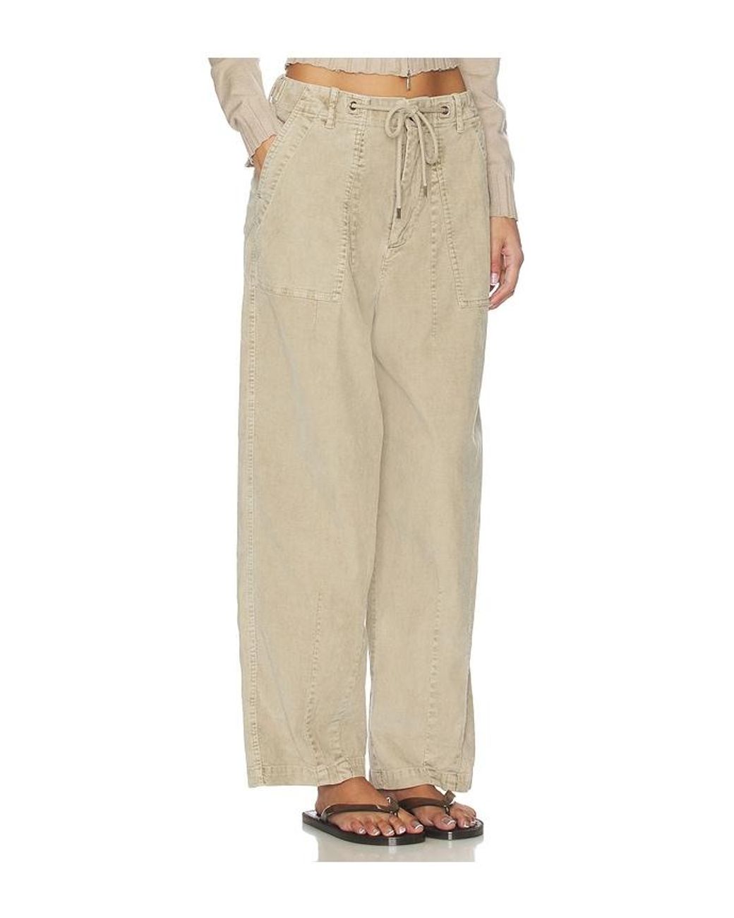 James Perse Natural Fine Wale Stretch Cord Pant