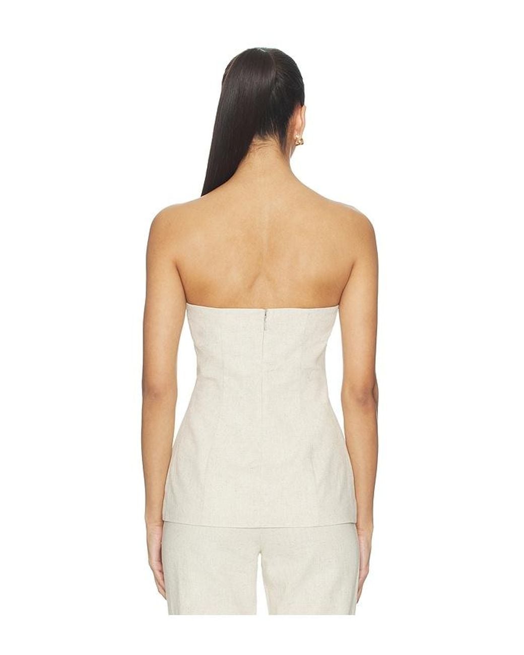 ALL THE WAYS Natural Kenna Strapless Top