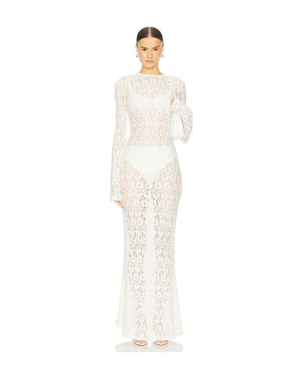 L'academie White Kayden Maxi Dress