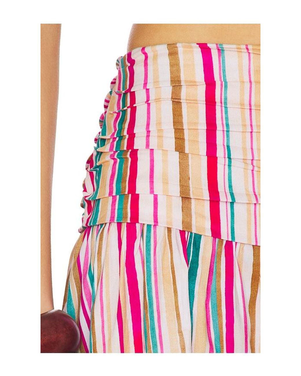 Peixoto Red Rowan Midi Skirt