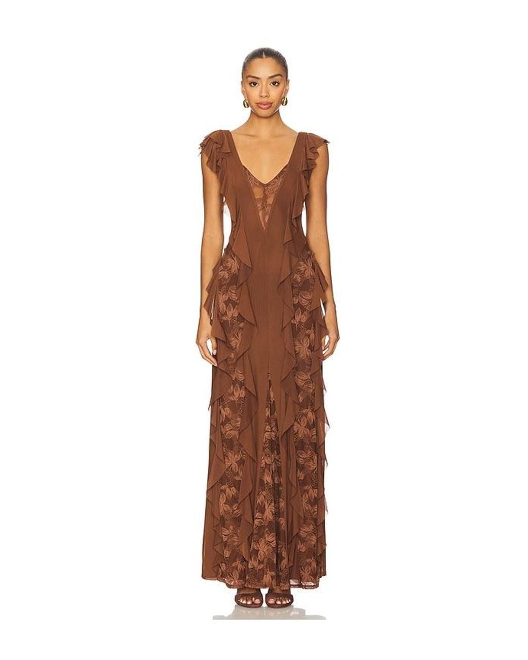 AFRM Brown Trista Dress