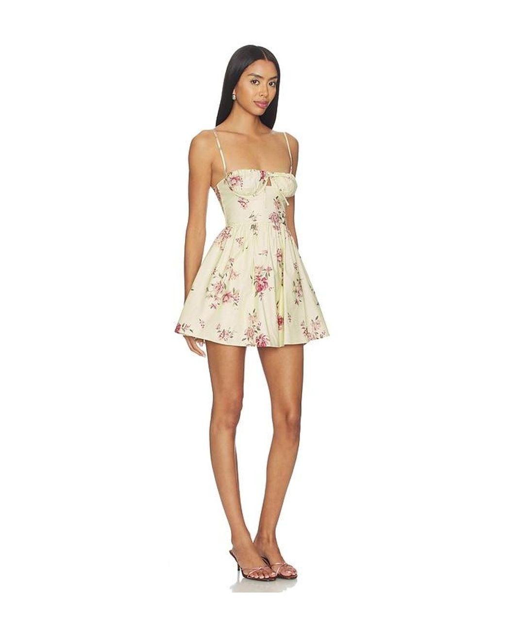 MAJORELLE Natural Florence Mini Dress