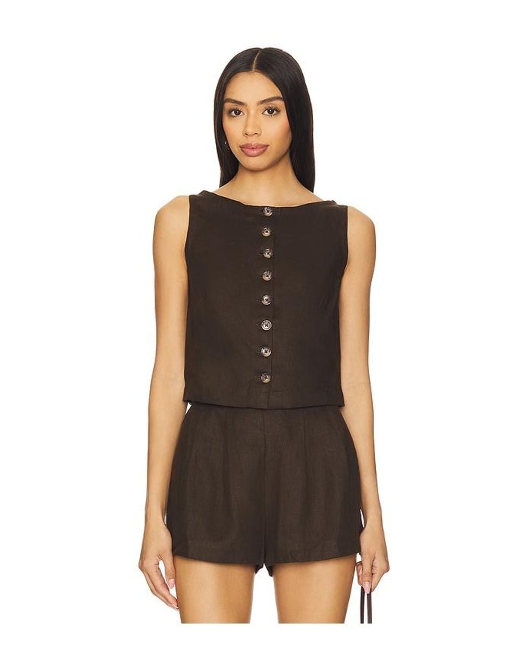 Faithfull The Brand Black Elia Top