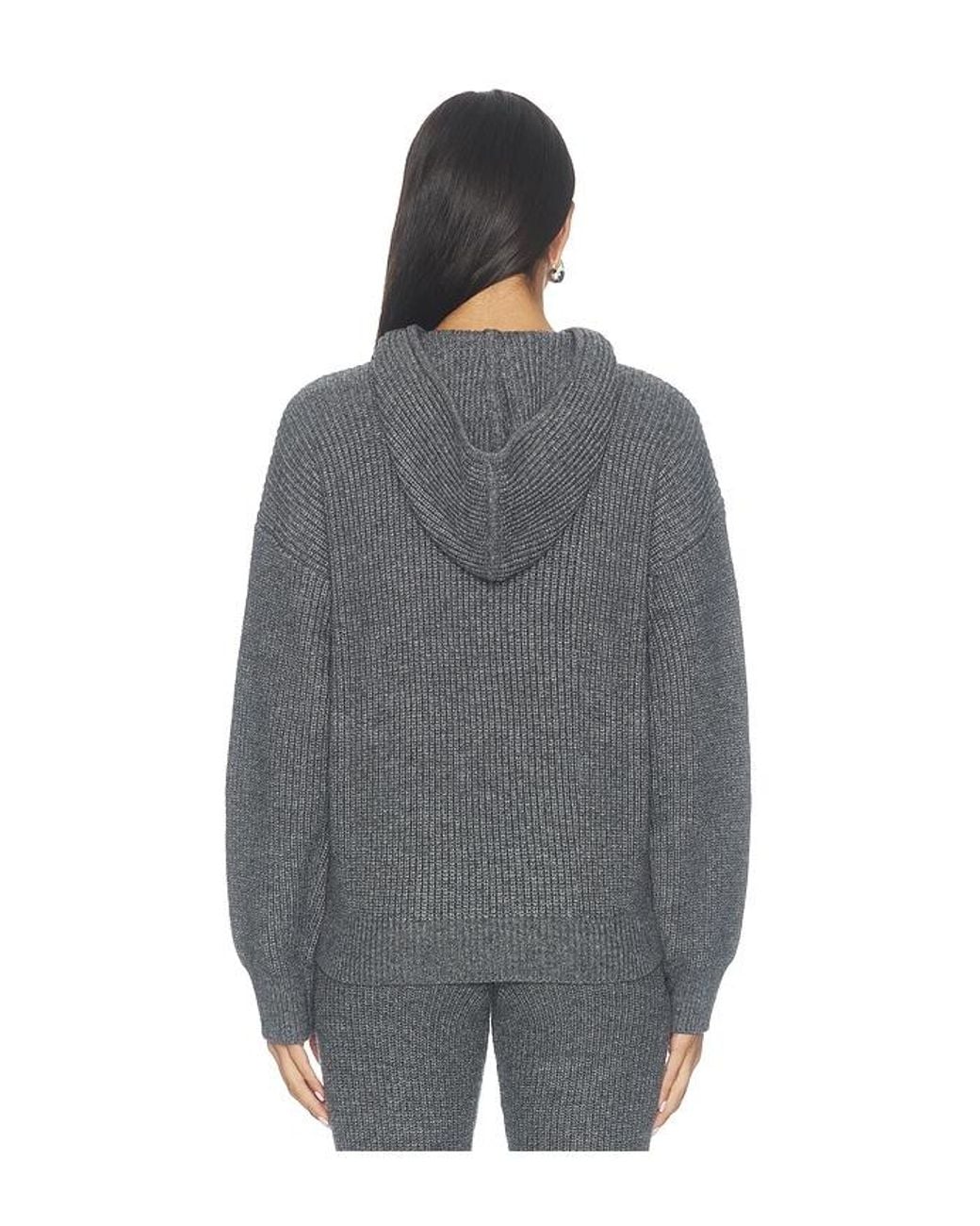 Lovers + Friends Gray Honora Knit Hoodie