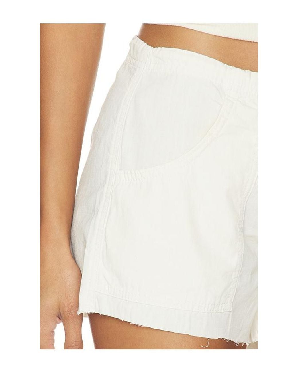 Re/done White Laguna Shorts
