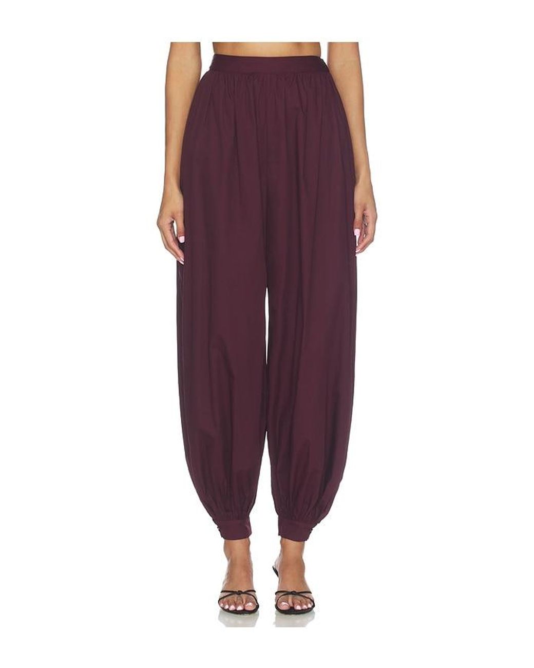 ROTATE BIRGER CHRISTENSEN Purple Balloon Pleated Pants