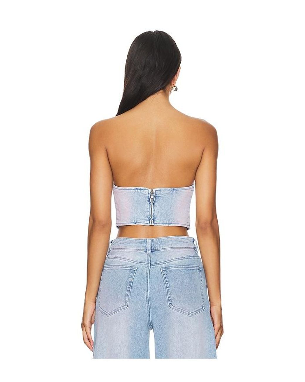 Corsé Reid En Color Denim Claro Talla (También En Xxl) AFRM de color Blue